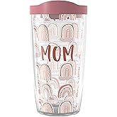 Tervis BOHO Rainbow Mom Made in USA Double Walled Insulated Tumbler Travel Cup Keeps Drinks Cold & Hot, 16oz, Mom