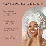 Kitsch XL Satin Bonnet for Sleeping Aura - Adjustable, Soft Frizz Prevention view 6