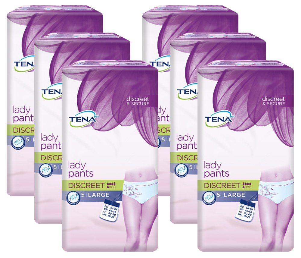 Tena Lady Silhouette Pants Plus Large - 3 Packs of 10 White