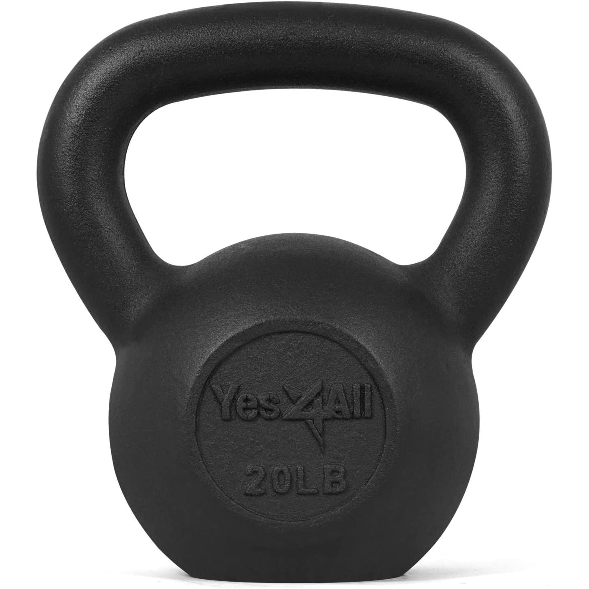 Photo 1 of ****SIMILAR***
Yes4All Solid Cast Iron Kettlebell Weights Set – Great for Full Body Workout and Strength Training – Kettlebell 20 lbs (Black)
