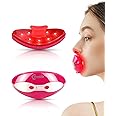 FERNIDA Red Light Device, 2 in 1 Lip and Eye Care Tool with Heated for Anti-Aging, Smooth Lip Wrinkles, Lip Plumper and Reduce Dark Circles,4 Levels Heating Temps, Red