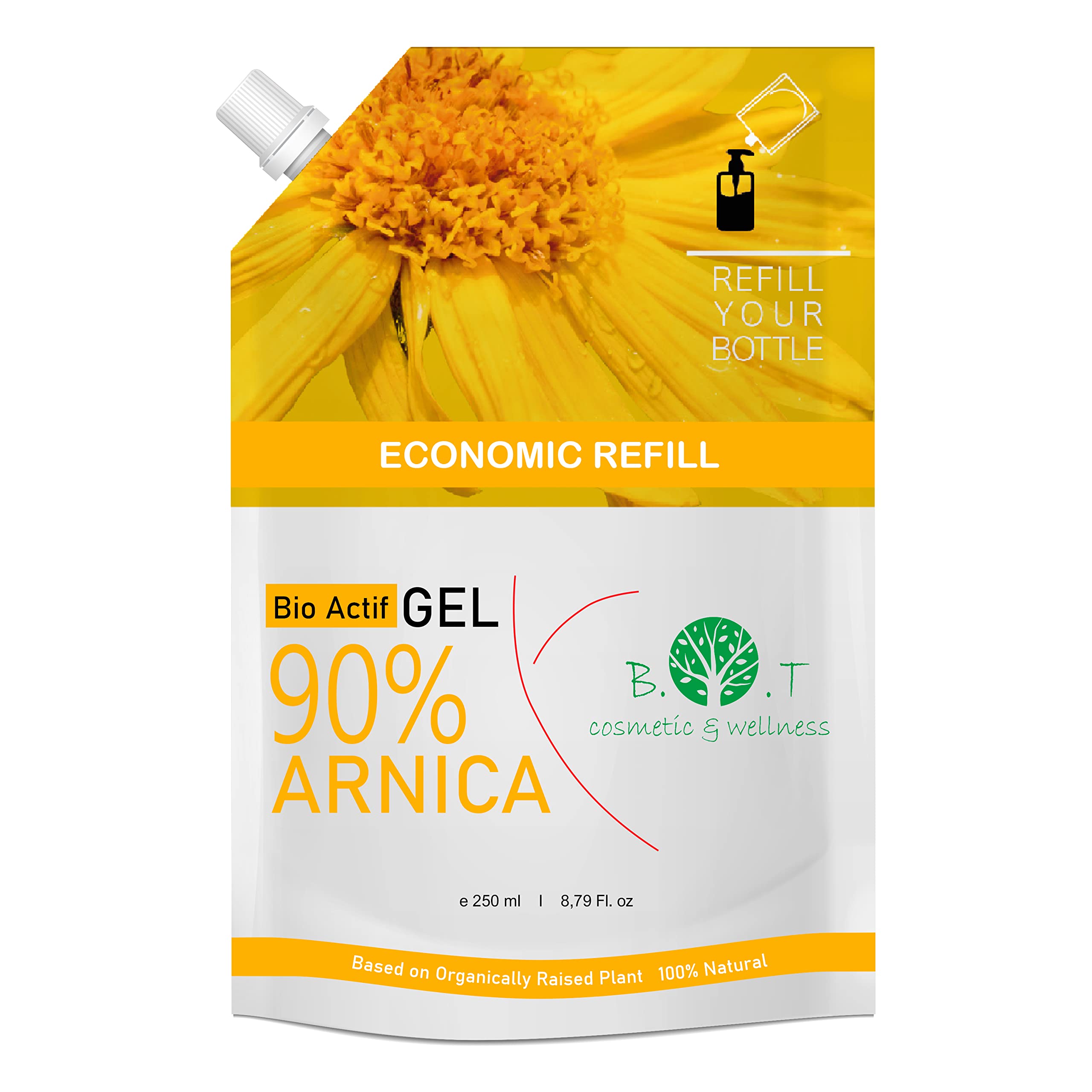 Arnica Gel Extra Strong 100% Natural Remedy Max Strength Muscle & Joint Relaxing Massage Therapy Balm, Tackling Tired Legs and Swollen Legs, Comfort & Relaxant Sport Gel - 250 ml