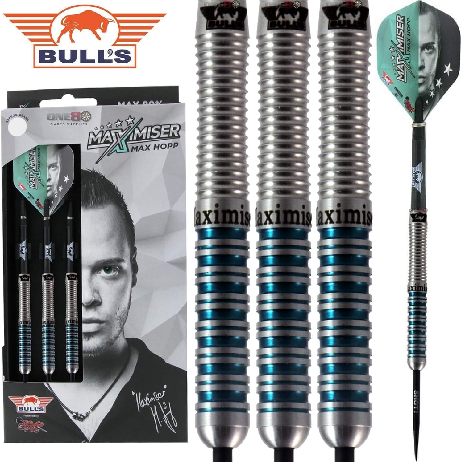 BULLS Max Hopp MAX 80% Tungsten Steel-Dartset (22g)
