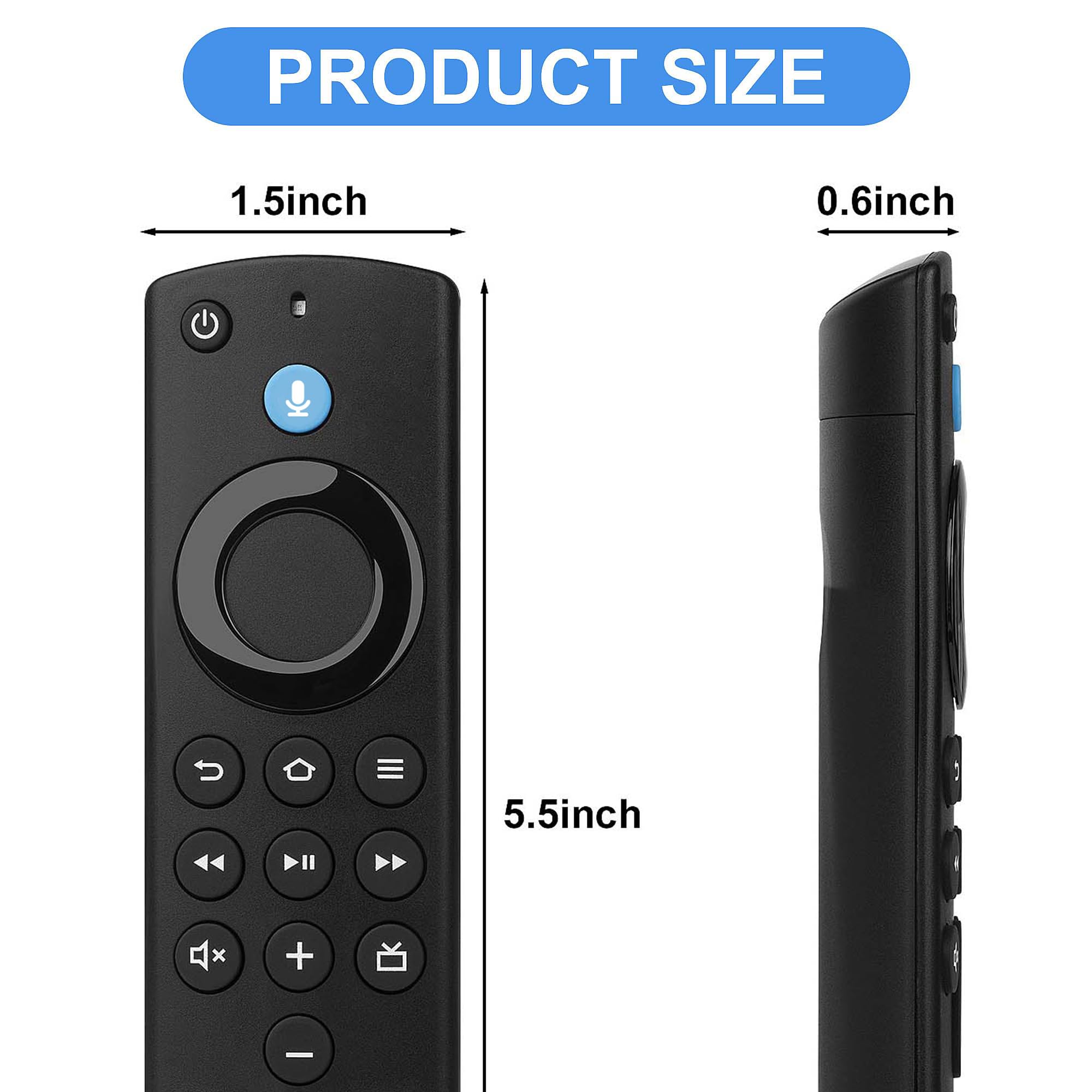 Replacement Remote Control for Smart TV (3rd Gen), Stick (2nd gen/3rd gen) & Cube, for Insignia-Pioneer Smart TV