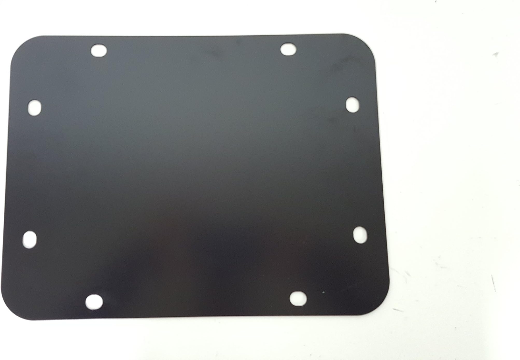 American Unlimited Delete Plate Tailgate Spare Tire Delete Plate 2007-2018 Tramp Stamp Black Blank (Fits: JP Accessories JK JKU)