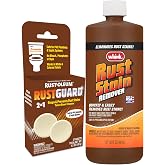 Whink Rust Stain Remover 32Oz &amp; RustGuard Toilet Cleaner 2in1 Tablet Bundle | Removes &amp; Helps Prevent Rust Stains Complete Toilet Care Solution