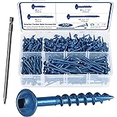 SATANTECH Pocket Hole Screws Assortment Kit, 390Pcs in 4 Sizes #8 x 1, 1-1/4", 2", 2-1/2", Coarse Thread Wood Screws with Squ