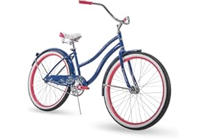Huffy Cruiser Bike, Fairmont or Woodhaven Model, 20/24/26 Inch Sizes, Perfect for Casual Rides, Ergonomic Upright Design, Fenders Prevent Spray, Rear Rack and Basket Available, Simple Coaster Brakes