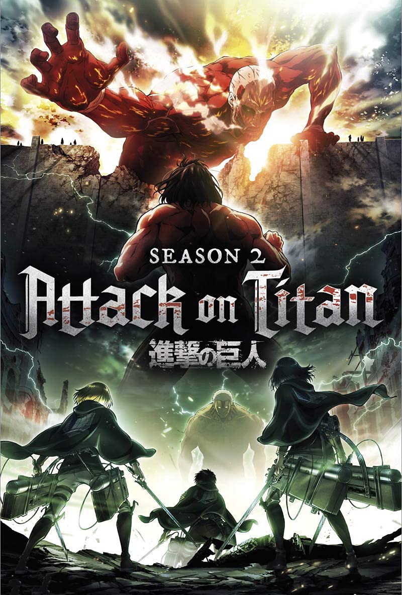 Bharat Udyog Attack On Titan Poster - Shingeki No Kyojin Season 2 Anime Wall Sticker 300 Gsm Art Card Paper Print Artwork Printed (13x19 inch)