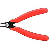 The Beadsmith Heavy Duty Side Cutter, 5 inches (127mm) with red Comfort Grip Handle and no Spring, Tool for Jewelry Making, Electronics or Micro Mechanics