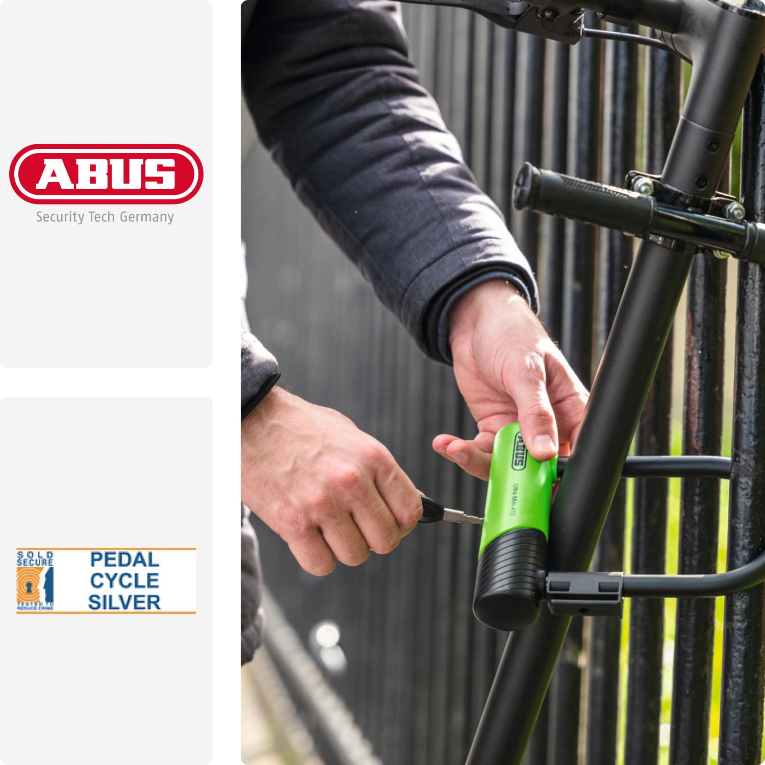 ABUS Bügelschloss 410K Ultra, Variante 150HB180, Grün 6