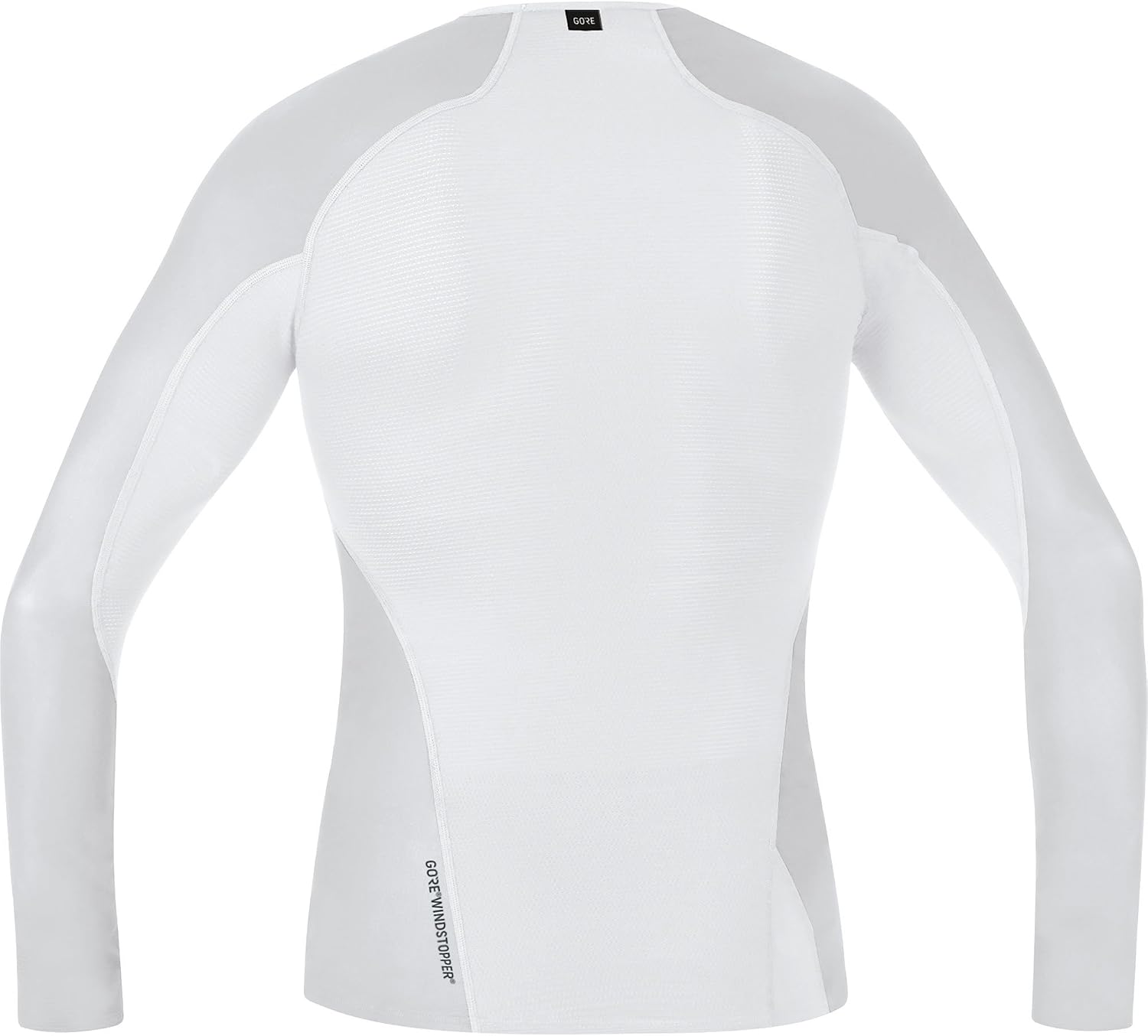 GORE WEAR Mens M Windstopper Base Layer Long Sleeve Shirt, Light Grey/White, L EU - Image 4