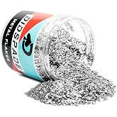 Metal Flake Solvent Resisitant Glitter | Paint Metal Flake | Flake for Automotive Spray and Spray Painting (Small 0.008)