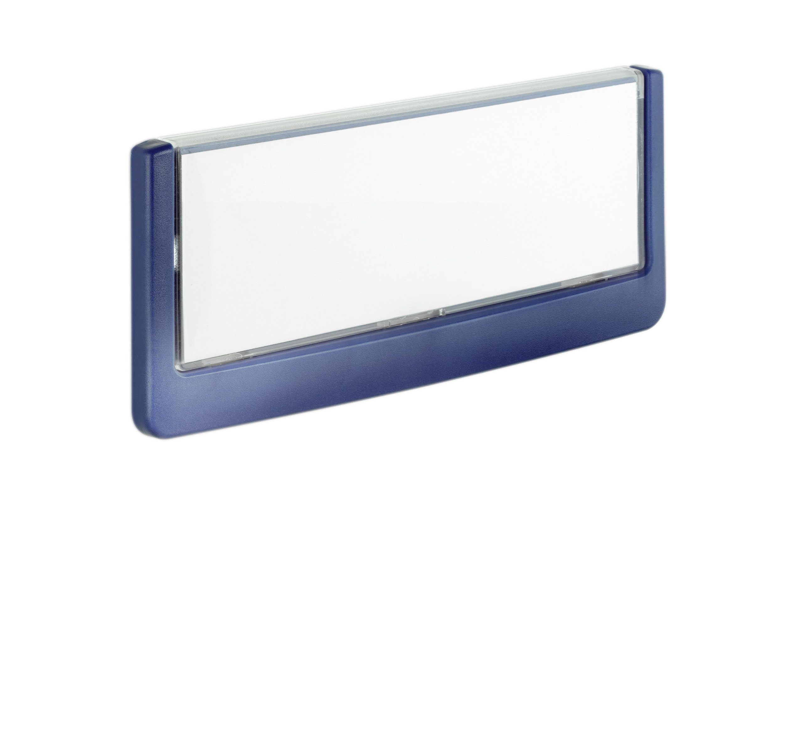 Durable Click Information Sign 149 x 52.5 mm Dark Blue | Door and Wall Sign | Includes Fittings | Ideal for Offices, Hotels, Public Buildings, etc.