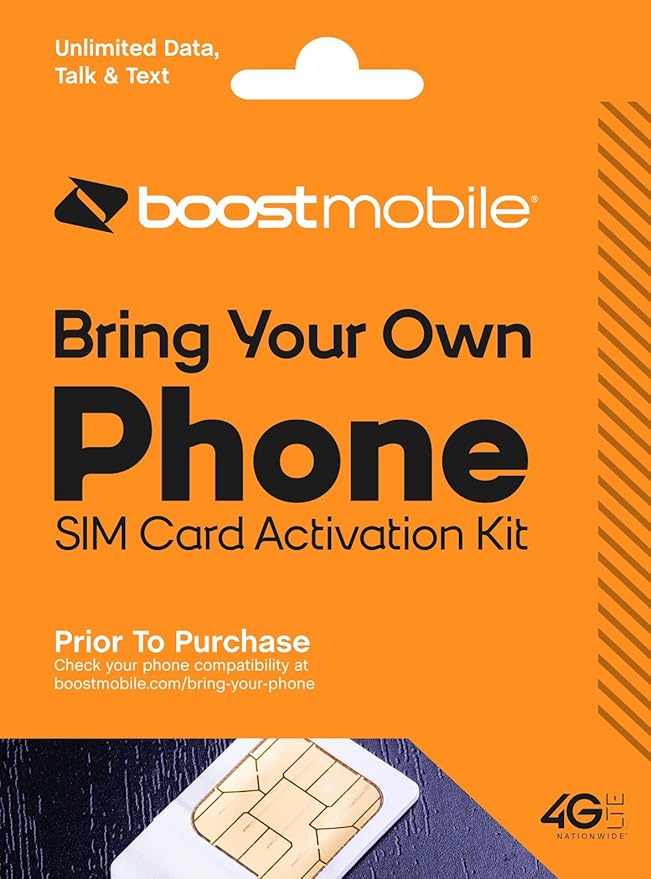 Boost Mobile Bring Your Own Device (BYOD) Sim Card Kit