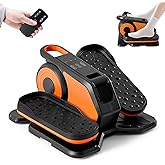OLIXIS Under-Desk Elliptical Machine–Compact & Quiet Mini Pedal Exerciser with Adjustable Speed, LED Display, Portable Fitness Solution for Home or Office Workouts