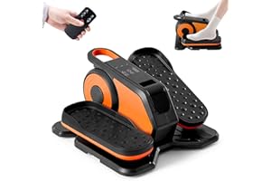 OLIXIS Under-Desk Elliptical Machine–Compact & Quiet Mini Pedal Exerciser with Adjustable Speed, LED Display, Portable Fitness Solution for Home or Office Workouts