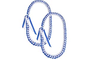 TFTAFAN Graduation Leis Graduation Ribbon Lei Necklace 2024 Graduation Necklace Braided Necklace Graduation Gift Party Accessories for Women and Men