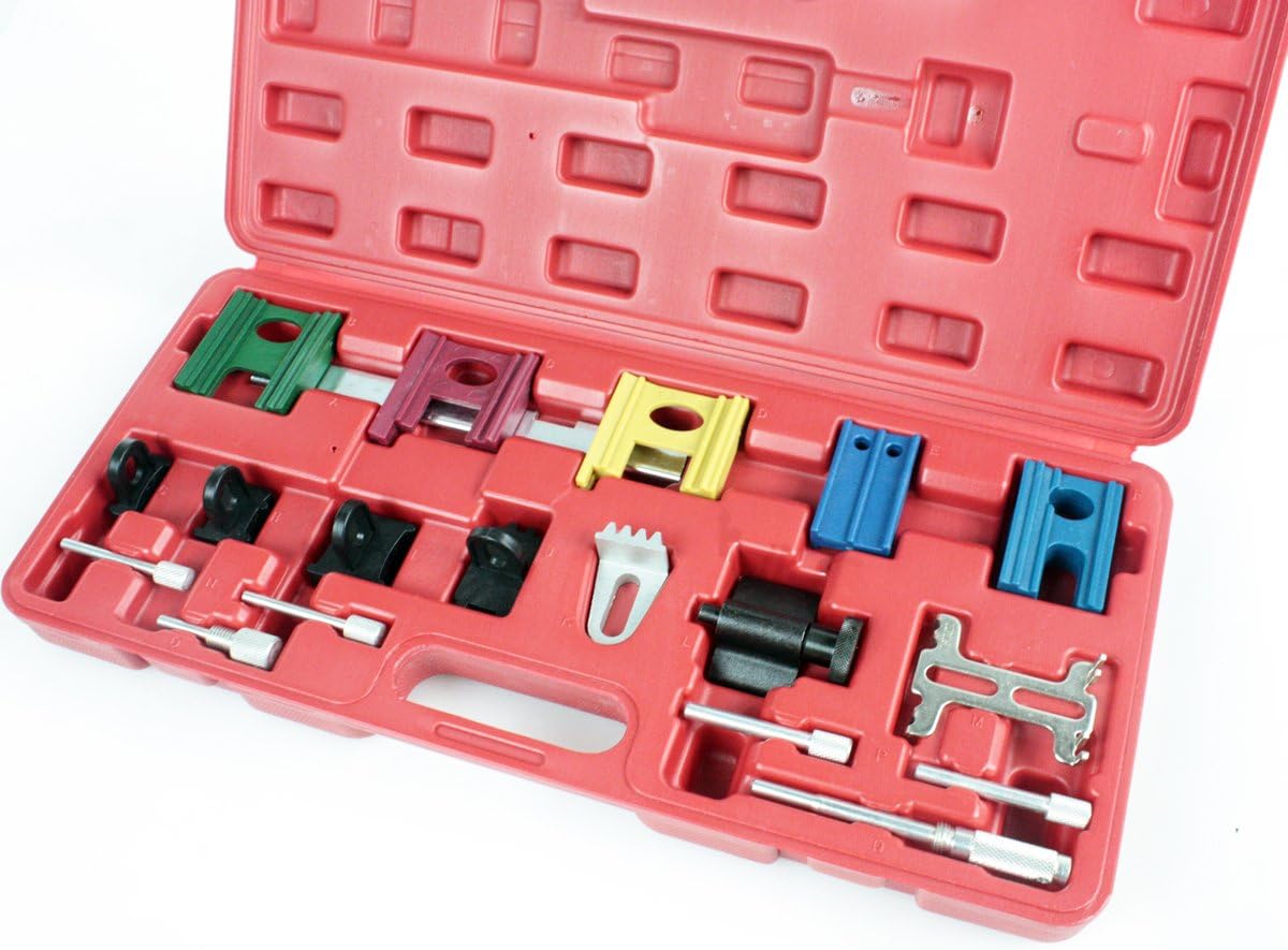QuestCraft 19PC PETROL ENGINE TWIN TIMING CAM LOCKING SETTING & FLYWHEEL HOLDING TOOL KIT