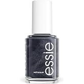 essie Nail Polish, Salon-Quality Black Nail Polish, Moonlight Ballet, Vegan, Onyx Swan, 0.46 fl oz