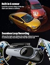 IIWEY EY02 4K Dash Cam Front Rear 5GHz WiFi Dual 64GB Card Included view 6