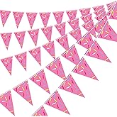 Donut Party Decorations Donut Birthday Pennant Banner, 5 Packs Donut Grow Up Triangle Flag Party Supplies, Doughnut Birthday Themed Bunting Banner Sign Decor