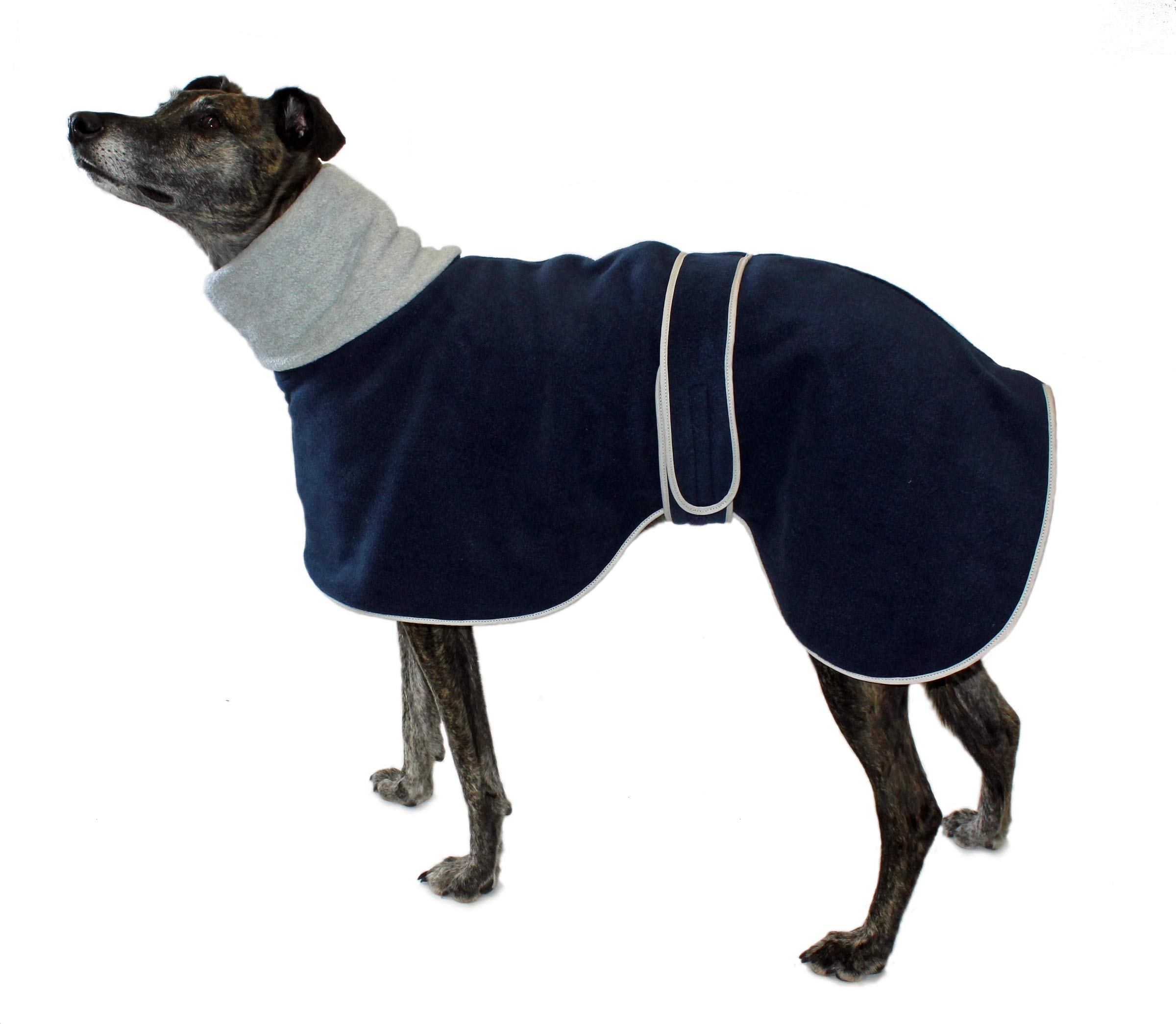 Cosipet Greyhound Polo Coat, 24"/61 cm, Blue