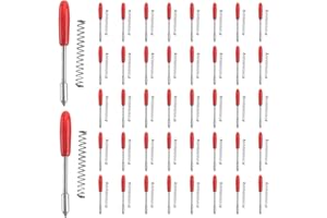 Srutueo 100Pcs 45 Degree Vinyl Cutter Plotter Blades for Graphtec CB09U CB09 Silhouette Cameo Cutting Knife Maker, Red