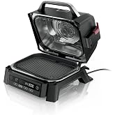 Ninja Woodfire Outdoor Grill &amp; Smoker, 3-in-1 BBQ, Bake &amp; Roast, OG301 | Ninja Woodfire Grill &amp; Smoker uses real wood pellets &amp; electric power to grill 6 steaks or smoke a 9-lb brisket