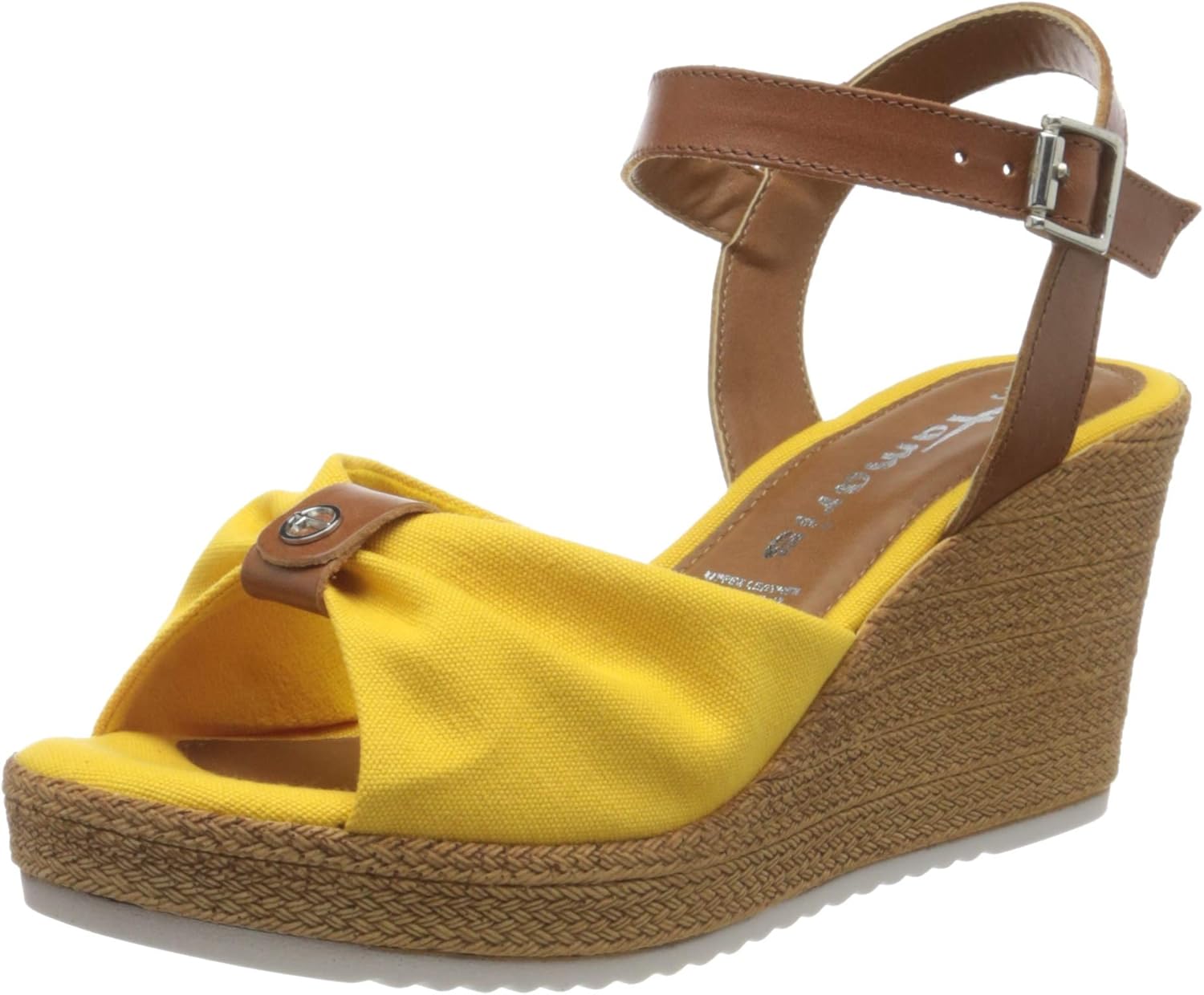 yellow heeled sandals uk