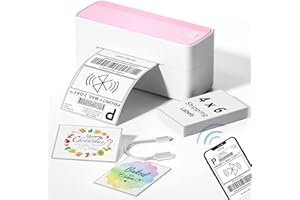 Bluetooth Thermal Printer - Itari Shipping Label Printer, 4x6 Wireless Label Maker, High Speed 150mm/s Etiqueteuse for Small 