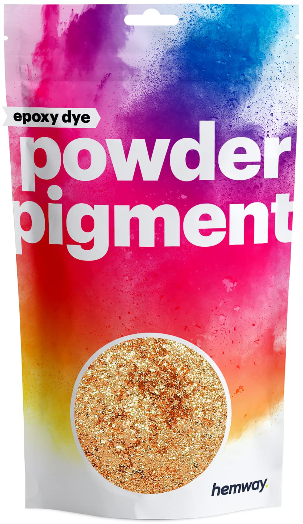 Hemway Epoxy Dye Powder Pigment Metallic Sparkle Copper Powder 50g | Mica Pigment for Resin, Epoxy, Polyurethane Paint, Jewellery & Resin Floors, Colour Enhancement