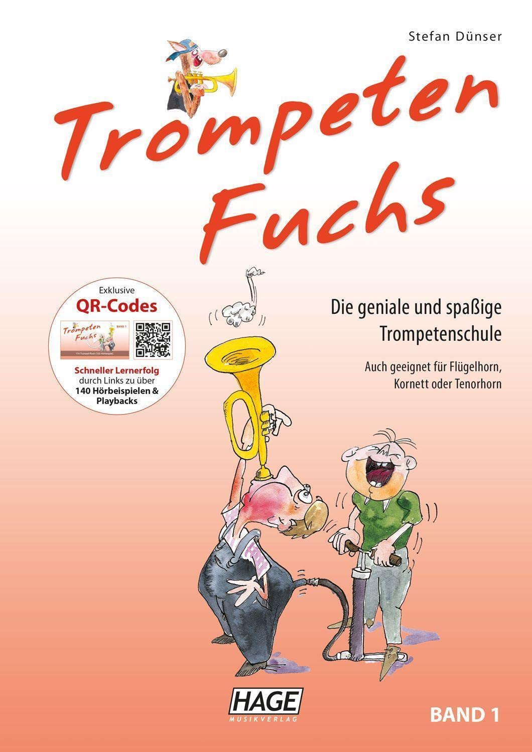Hage Verlag Trumpet Fox - Volume 1: Brass Musical Instrument with Online QR Codes