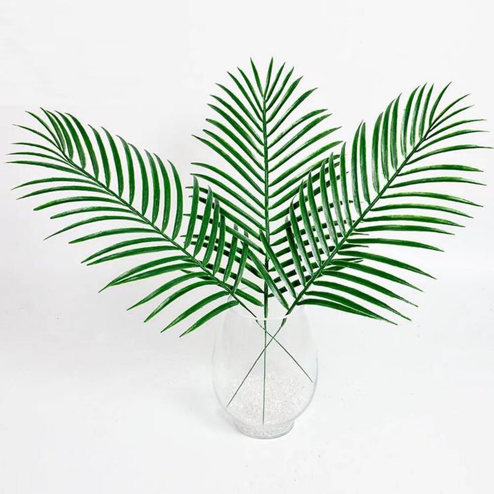 Amazoncom XHSP 11 40pcs Fake Faux Artificial Tropical Leaves Green