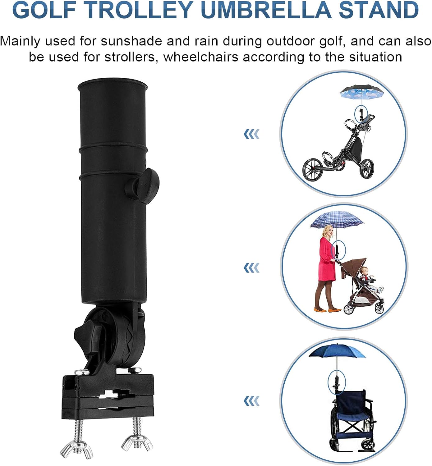 Yosoo Health Gear Golf Umbrella Holder for Trolley, Universal