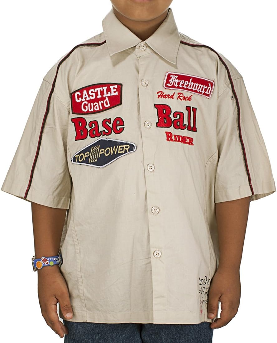 Ed Hardy Big Boys' Classic Buttoned Shirt Clothing