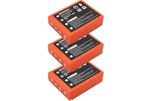 BUSFUIVA 3 pcs Replacement battery for HBC BA223030 BA223000 FUB6 Radiomatic Micron 4/5/6/7 Radiomatic Quadrix Radiomatic Keynote Radiomatic Vector Pro Radiomatic Patrol D Radiomatic Linus 4 2000mah update