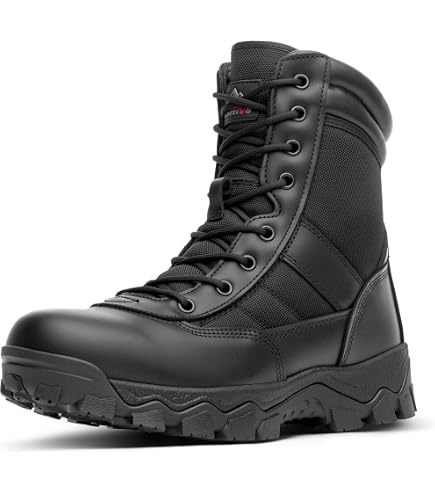 Amazon.com: G4U-CLX A10V18 Men's Tactical Boots Leather Black