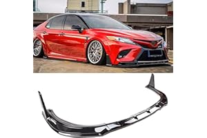 skkyoro Front Lip Spoiler for Toyota Camry SE XSE 8th 8.5th 2018 2019 2020 2021 2022 2023 2024 Air Dam Yofer Style V2 Winglet Lower Chin Bumper Spoiler Splitter Protection Body Kit (Glossy Black)