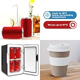 Koolatron Retro Mini Fridge 6L 12V AC/DC Table Top Cooler Warmer Black view 4