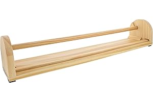 U.S. ART SUPPLY US Art Supply 18 inch Wooden Tabletop Easel Paper Roll Holder & Dispenser