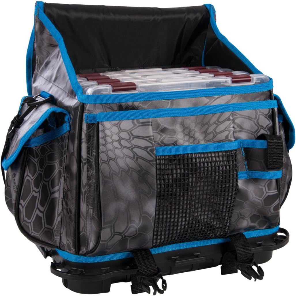 Plano PLAB36800 Tackle Storage, Z- Series Rust Free 3600 Size Tackle Bag, Kryptek Raid/Blue, Includes Five 3650 Stowaway Boxes, No-Slip Molded Bottom Design, Premium Tackle Storage, Kryptek Raid Blue: Sports & Outdoors