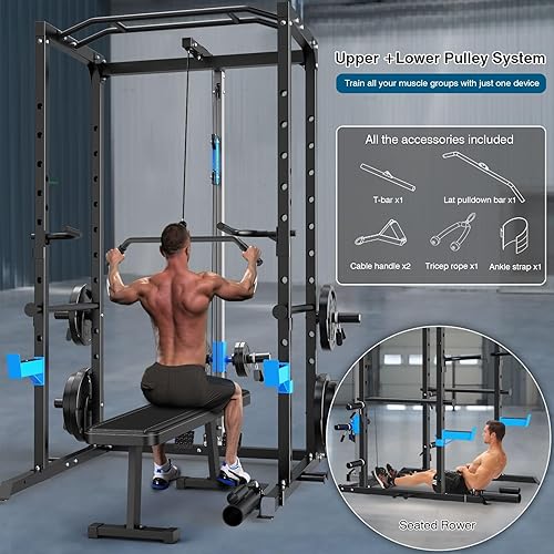Gym Cable Crossover Rack Attachment Cables And Weights