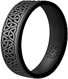 Knot Theory Wider Trinity Silicone Ring for Women