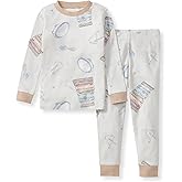 Burt's Bees Baby Boys' 2-Piece Long Sleeve Tee and Pants Organic Cotton Pajama Set