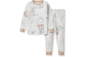 Burt's Bees Baby Boys' 2-Piece Long Sleeve Tee and Pants Organic Cotton Pajama Set
