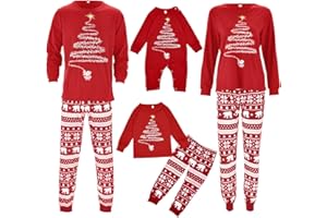 Family Christmas Pajamas Matching Sets 2025 Holiday Xmas Pjs Christmas Jammies Sleepwear Loungewear Women Men Couples