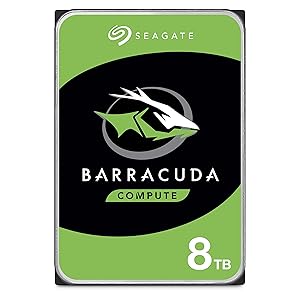 Seagate BarraCuda 8TB 正規代理店 3.5インチ HDD 内蔵 ハードディスク SATA 6Gb/s 64GB 5400rpm デスクトップPC向け