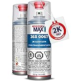 SprayMax 2K Semi Matte Clear Coat | 2K Satin Clear Coat Spray Paint | For Cars, Motorcycles &amp; Metal Surfaces | Durable Flat Finish | Chemical &amp; Weather Resistant | Professional Grade | 11.4 oz
