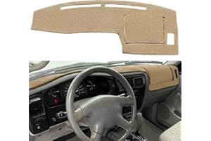FCOVERGURUS Dash Cover Mat Custom Fit for Toyota Tacoma 1998-2004, Dashboard Cover Pad Carpet Protector F83 (98-04 Beige)